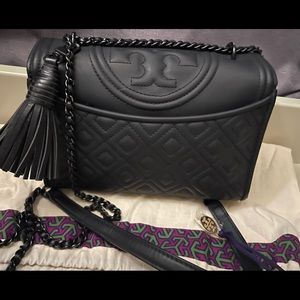 COPY - Tory Burch Fleming Matte Black SMALL SIZE